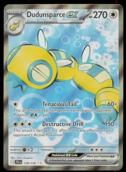 Dudunsparce ex 178/159 Ultra Rare Journey Together Pokemon Holo Near Mint - Image 1