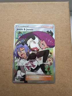 2019 Pokemon Hidden Fates Jessie And James Full Art 68/68 - Image 1