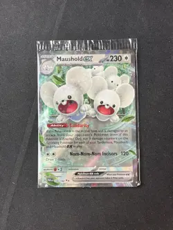 Pokemon TCG SV04: Paradox Rift #155/182 Maushold ex (SEALED) - Image 1