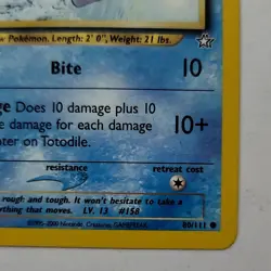 The Pokemon Company 1st Edition Totodile Neo Genesis #80/111 Regular English - Image 5