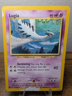 Damaged Lugia 20/64 Neo Revelation Unlimited Vintage WOTC 2000 Pokemon TCG - Image 1