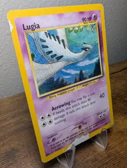 Damaged Lugia 20/64 Neo Revelation Unlimited Vintage WOTC 2000 Pokemon TCG - Image 3