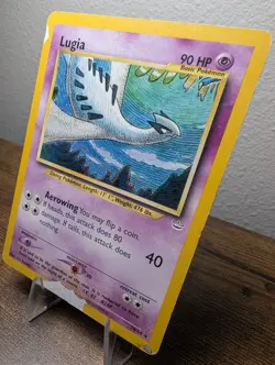 Damaged Lugia 20/64 Neo Revelation Unlimited Vintage WOTC 2000 Pokemon TCG - Image 4