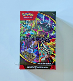 Pokemon TCG Mega Evolution Pitch Black Booster Bundle Factory Sealed 6 Packs - Image 1