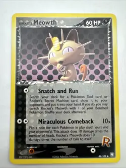 Pokemon Rocket's Meowth 46/109 EX Team Rocket Returns - Image 1