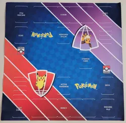 Pokemon Eevee & Pikachu - Pokemon League Dual Playmat - Image 1