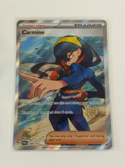 Carmine 204/167 Ultra Rare Twilight Masquerade Pokemon Holo Near Mint - Image 1