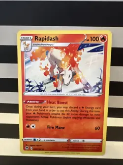 Rapidash 022/195 - Deck Exclusives - Non-Holo - Silver Tempest - Pokemon -NM/M - Image 1