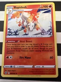 Rapidash 022/195 - Deck Exclusives - Non-Holo - Silver Tempest - Pokemon -NM/M - Image 2