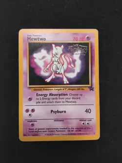 LP Pokemon TCG Mewtwo 3 Black Star Promo First Movie Edition WOTC Stamped - Image 1