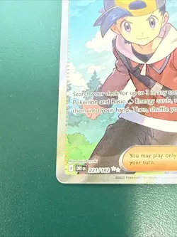 Pokemon Ethan's Adventure Supporter 221/182 Destined Rivals Ultra Rare Holo - Image 2
