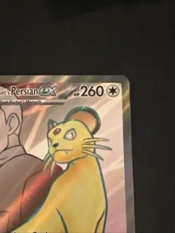 Pokemon TCG Destined Rivals Team Rocket's Persian Ex 219/182 Ultra Rare Full Art - Image 4