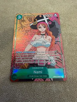 Nami (Alternate Art) OP02-036 Super Rare Paramount War One Piece LP - Image 1