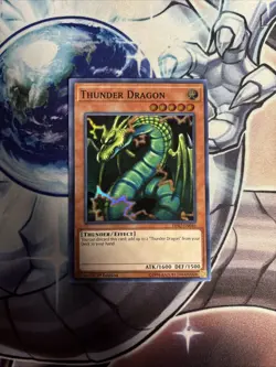 (YT) Yu-Gi-Oh Thunder Dragon HISU-EN046 Hidden Summoners 1st Edition VLP - Image 1