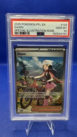 PSA 10 Dawn 129/094 Special Illustration Rare SIR Phantasmal Flames Pokemon 2025 - Image 1