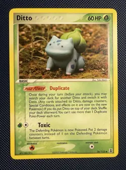 Pokemon TCG Bulbasaur Ditto 36/113 - EX Delta Species - Excellent condition - Image 1