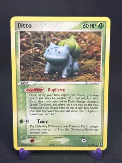 Pokemon TCG Bulbasaur Ditto EX Card Delta Species, 36/113, Regular Uncommon NM - Image 1