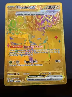 2025 Pokemon Prismatic Evolutions Pikachu ex Hyper Rare #179/131 NM - Image 1
