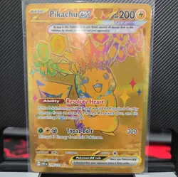 2025 Pokemon TCG Prismatic Evolutions 179/131 Pikachu ex Hyper Rare - Image 1