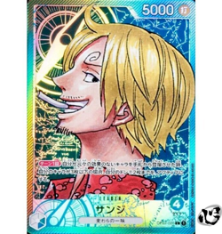 Sanji OP02-026 Leder Parallel Paramount War ONE PIECE Card Game Japan Near Mint - Image 1
