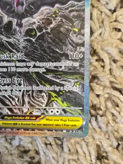 Mega Darkrai EX SIR Holo Pokemon TCG Card 116/084 English Pitch Black - Image 3