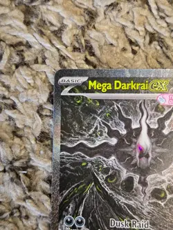 Mega Darkrai EX SIR Holo Pokemon TCG Card 116/084 English Pitch Black - Image 5