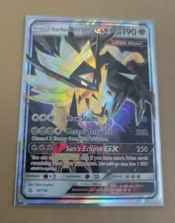 2018 POKEMON DUSK MANE NECROZMA GX 90/156 ULTRA PRISM SET HOLO USED CARD - Image 1