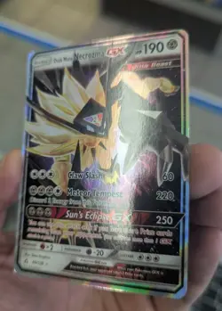 2018 POKEMON DUSK MANE NECROZMA GX 90/156 ULTRA PRISM SET HOLO USED CARD - Image 3