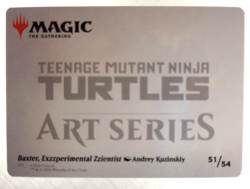 MTG - Baxter, Exzzperimental Zzientist Art Card (51) - Art Series - TMT TMNT - Image 2