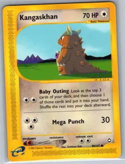 Kangaskhan 088/147 Non Holo Aquapolis - Pokemon Card - NM - Image 1