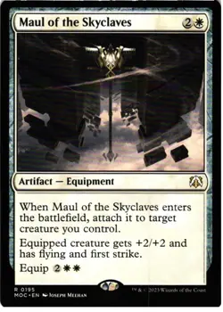 Maul of the Skyclaves 195 R Commander: March of the Machine NM MTG - Image 1