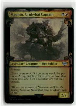 Mauhur, Uruk-hai Captain Showcase Scrolls FOIL The Lord of the Rings MTG NM - Image 1