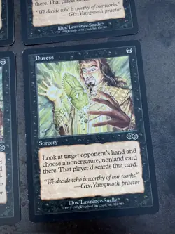 MTG 4x Duress Urza’s Saga Old Frame Playset Premodern Legacy - Image 2