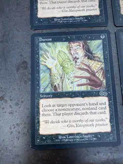 MTG 4x Duress Urza’s Saga Old Frame Playset Premodern Legacy - Image 3