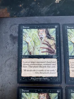 MTG 4x Duress Urza’s Saga Old Frame Playset Premodern Legacy - Image 4