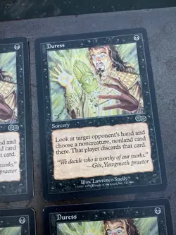 MTG 4x Duress Urza’s Saga Old Frame Playset Premodern Legacy - Image 5