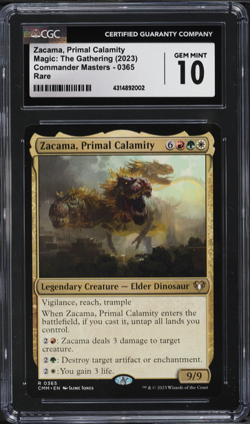 Zacama, Primal Calamity Commander Masters Regular GEM MINT CGC 10 - Image 1