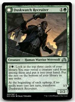 Duskwatch Recruiter #203 (Foil) (NM) Shadows over Innistrad SOI Magic MTG - Image 1