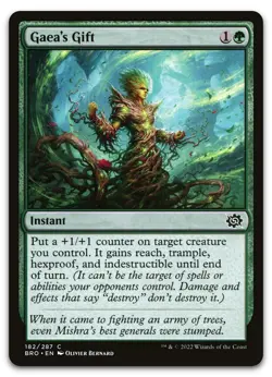 Gaea's Gift #182 (NM) Brothers' War BRO Magic MTG - Image 1