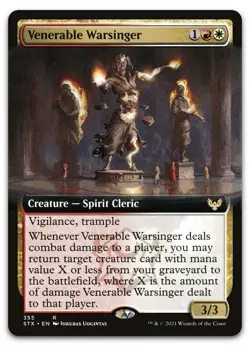 Venerable Warsinger (Extended Art) #355 (NM) Strixhaven STX Magic MTG - Image 1