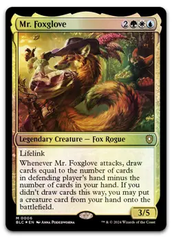 Mr. Foxglove #6 (Foil) (NM) Bloomburrow BLC Magic MTG - Image 1
