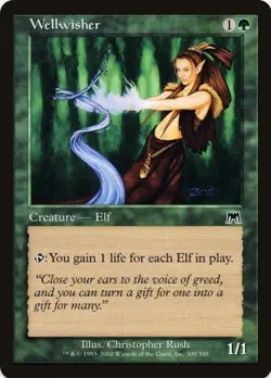 1 x Wellwisher - Onslaught - LP - MTG - EOF - Image 1