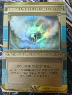 MTG Pact of Negation - Masterpiece Series - Amonkhet Invocations - Foil - NM - Image 1