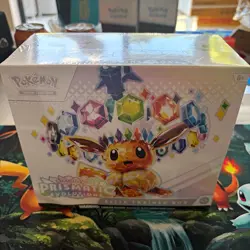 Pokemon TCG Scarlet & Violet Prismatic Evolutions Elite Trainer Box Eevee 2025 - Image 1