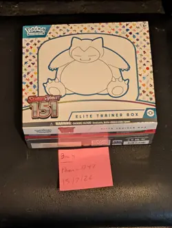 Pokemon TCG Scarlet & Violet 151 Elite Trainer Box Snorlax English 2023 9 1 - Image 1