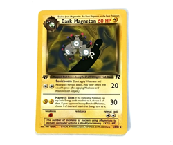 Team Rocket First Edition Dark Magneton Vintage Pokemon Card NH NM Condition - Image 1