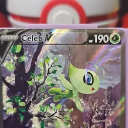 Pokemon TCG Celebi V Fusion Strike Full Art Holo English 245/264 Factory Damaged - Image 2