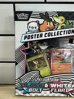 Pokemon TCG Scarlet & Violet Black Bolt White Flare Poster Collection - Sealed - Image 2