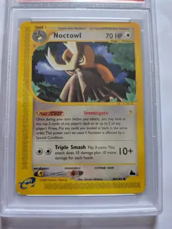 2003 POKEMON SKYRIDGE #40 NOCTOWL PSA 7 - Image 2
