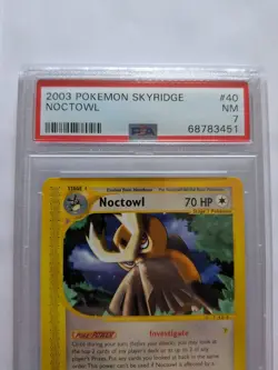 2003 POKEMON SKYRIDGE #40 NOCTOWL PSA 7 - Image 3